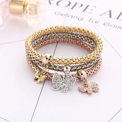 Bangle Bracelet With Charms