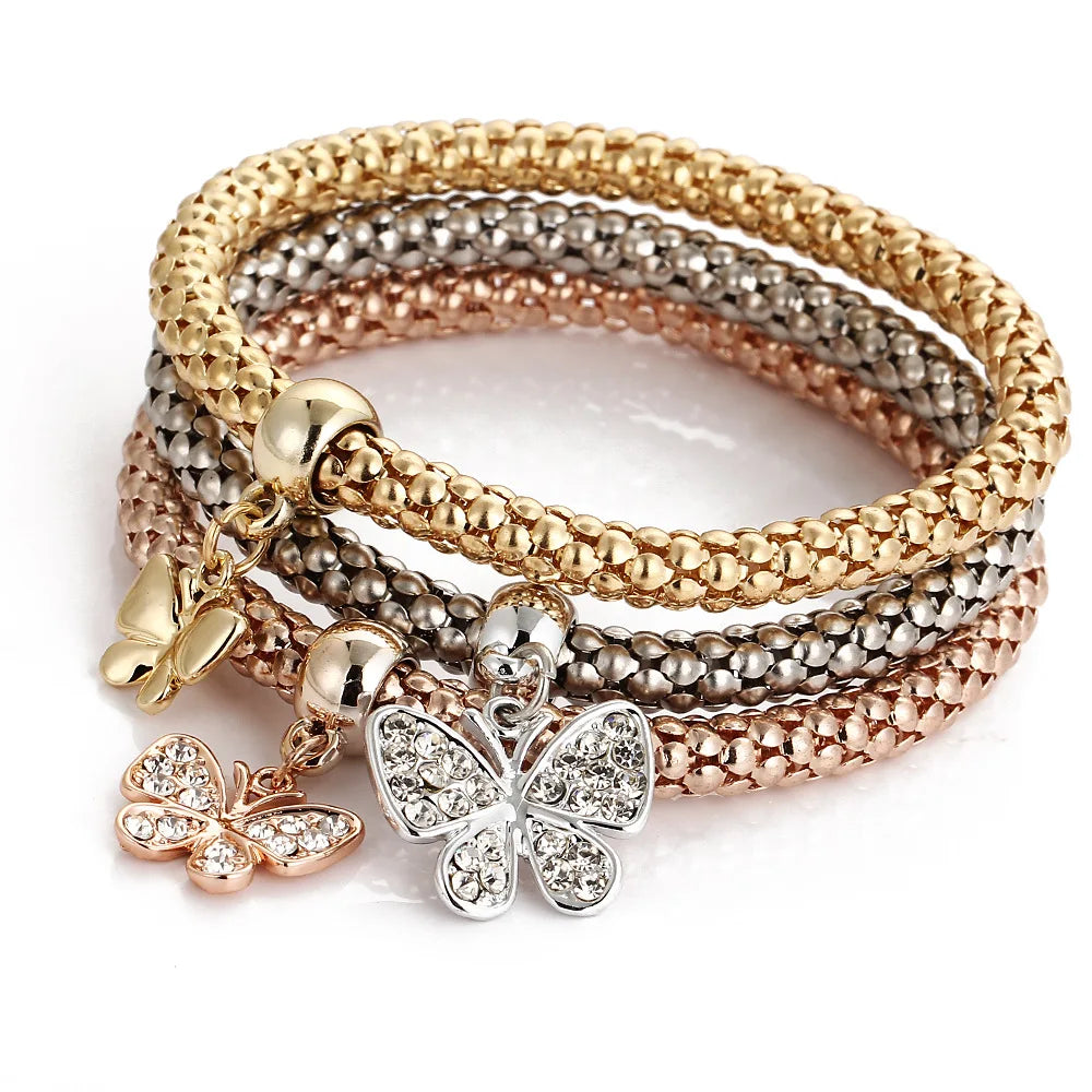 Bangle Bracelet With Charms